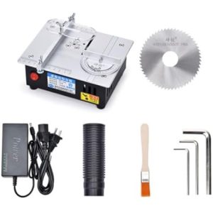 High-Torque Aluminum Mini Table Saw with 775 Motor – S2GP S2 for PCB, Acrylic, Wood & Light Metals – 5000 RPM Precision Cutter