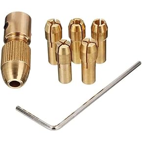 Mini Drill Accessories Drill Chucks Set 0.5-3mm Adapter Fits 2.3mm Motor Shaft