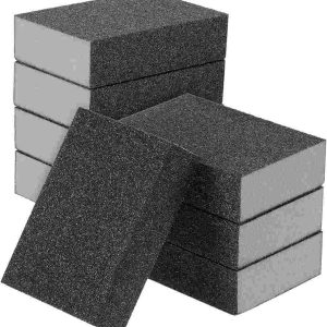Sanding Sponge, Sanding Blocks, Washable and Reusable Sand Sponge Kit, 8 Pieces (Medium Grade)