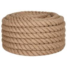 Natural Jute Rope, 8 mm Thick and 50 m Long, for Garden, Crafts, Packaging and Decoration