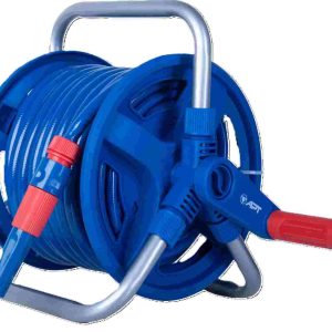 Garden Hose Reel with 20 m hose, 3 conectors and hose nozzle by circle tools