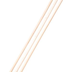 Pack of 3 Broom Handles, Wooden Replacement Handle, 120 cm, Wooden Handle Made of Beech Wood, Tool Handle Diameter 22 mm, Wooden Handles for Garden Tools, Garden Hoes, EU Production