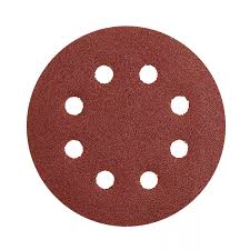 Yato YT-83442 Grit 60 Hook Fastener Abrasive Disc with Holes, 115 mm Diameter