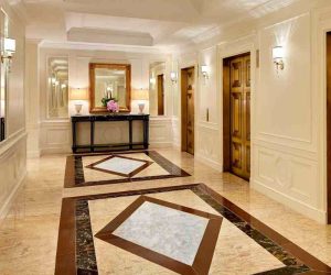 Marble floor medallions